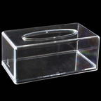 Porta Lenços Máscara Papel Interfolha Caixa Acrílico Cristal Transparente Lorben